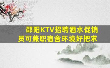 邵阳KTV招聘酒水促销员可兼职宿舍环境好把求